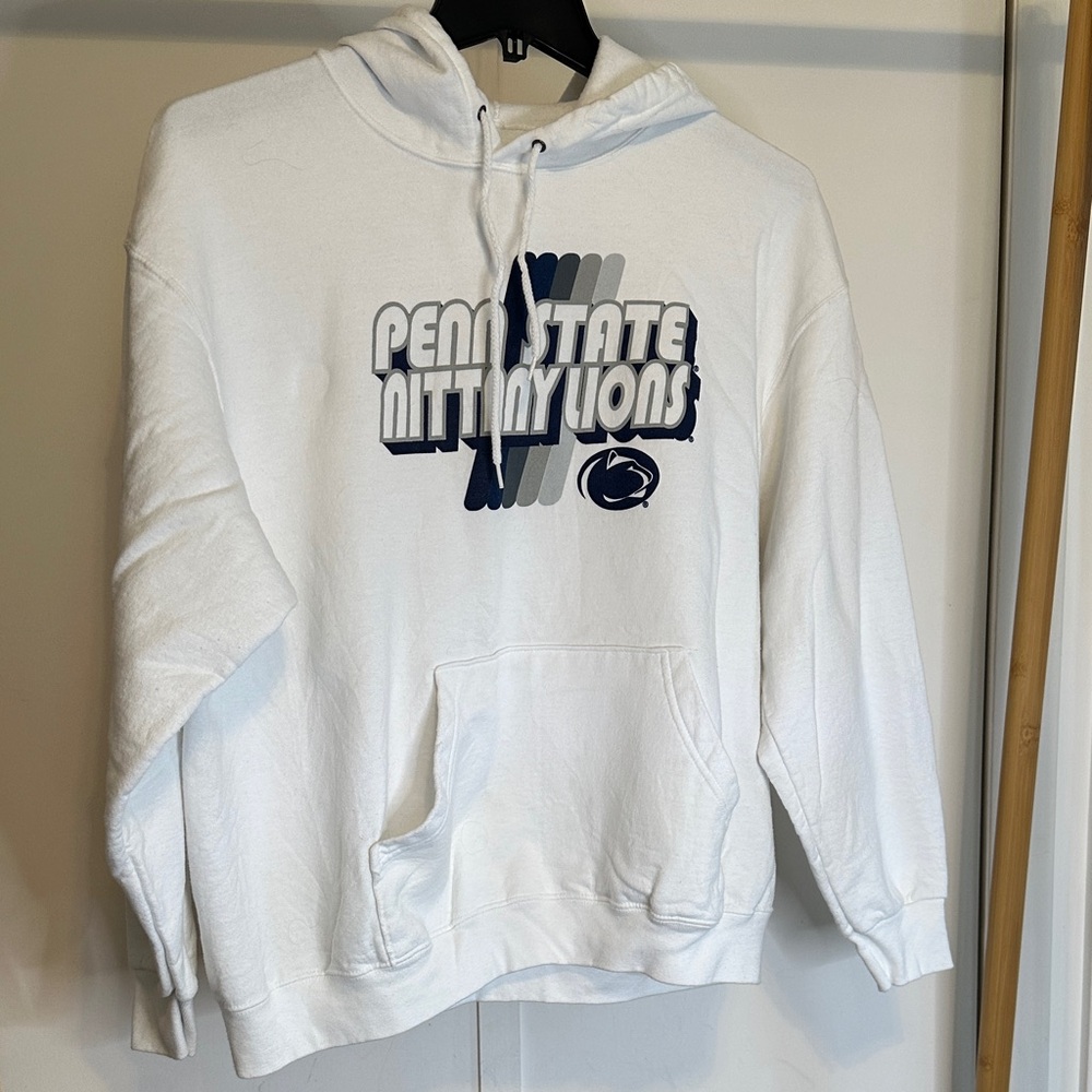 Fruit of the Loom White Penn State Nittany Lions Hoodie - Picture 3 of 6